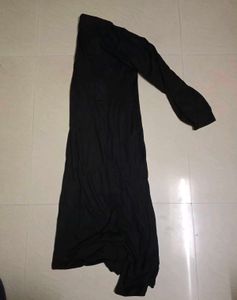Elegant Black Long Shrug