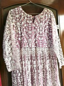Lace Anarkali Kurta Set