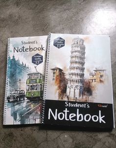 Premium Quality Spiral Bound Notebooks Set of 2