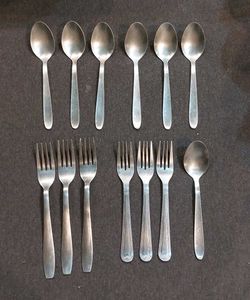 Set of 7 Spoons and 6 Forks
