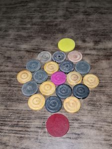 Vintage Checkers Game Pieces