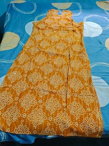 Orange Ethnic Gown