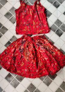 Cord Set Top Skirt 🥻