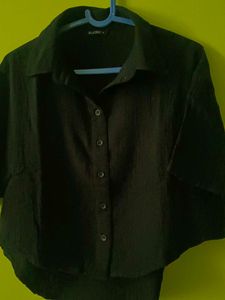 Chic Black Button-Up Shirt