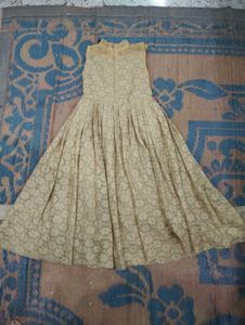 Sparkling Gold Lace Party Dress