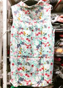 Floral Print Sleeveless Top