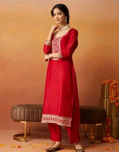 Elegant Red Kurta Set