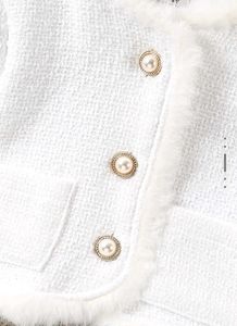 White Tweed Jacket &amp; Skirt Set