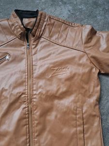 Zara Brown Faux Leather Jacket