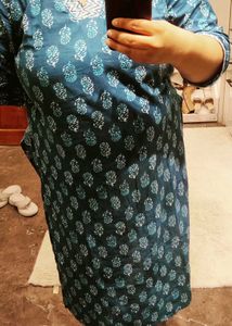 Blue Floral kurti