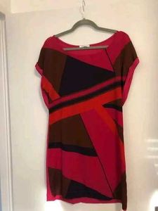 Vibrant Geometric Print Mini Dress