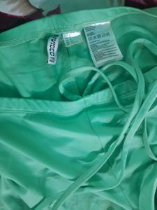 Green Flared Pants
