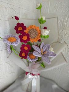 Handmade Crochet Flower Bouquet🌼.🌻.🌹.
