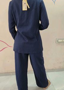 Pinstripe Co-ord Set with Blazer &amp; Pants