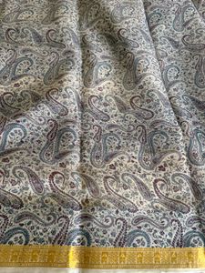 Pure silk printed Paisley Saree