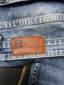 Here &amp; Now Men's Blue Washed Jeans