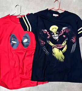 Bewakoof Deadpool Wolverine Tshirts Bundle of 3