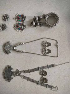Oxidised Silver Jewellery Set