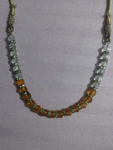 Beaded Necklace with Crystal Accents