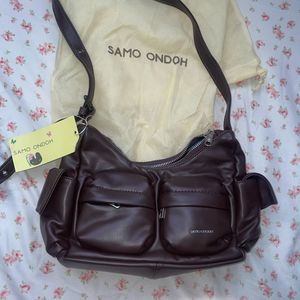 Samo Ondoh Dark Brown Shoulder Bag