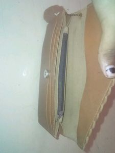 womens brown pouch