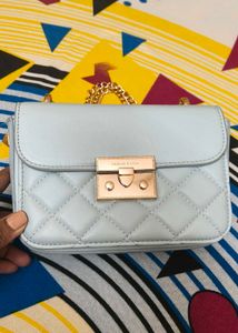 Charles &amp; Keith ALVA quilted sling - Sea salt blue