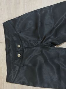 Black Flare Satin Pants