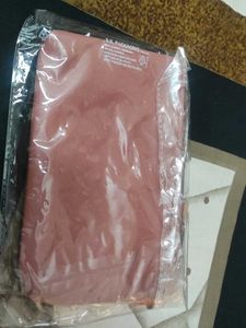 Leather travel pouch:- dusty mauve