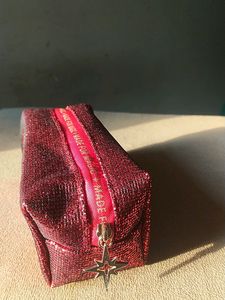 Colorbar Glitter Pouch Red Brand New