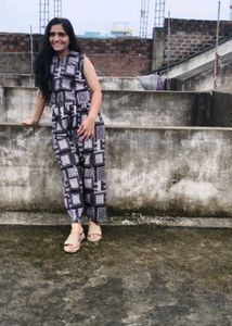 Stylish Geometric Print Jumpsuit