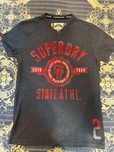 Superdry Grey Graphic Tee – Tokyo Athl. Dept. Edit