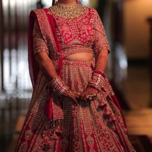 Stunning Red Bridal Lehenga