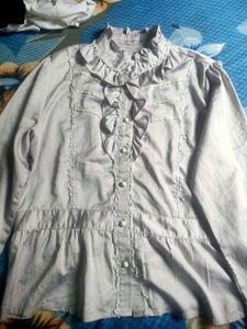 Elegant Ruffled Long Sleeve Top