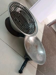 Vintage Aluminum Wok with Lid