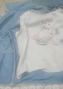all combo blu dress ka t shirt demez