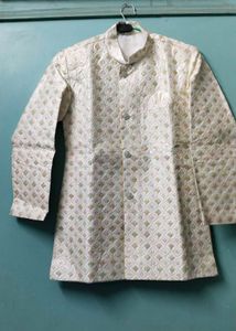 Off White Sherwani For Boys