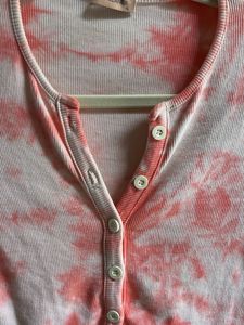 Tie-Dye Long Sleeve Cropped Top