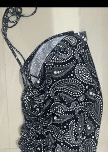 Stylish Paisley Print Mini Dress
