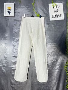 Classic White Linen Pants