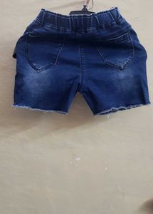 Blue Denim Shorts( one time wearing )