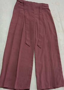Elegant Ruffled Sleeve Top &amp; Culottes