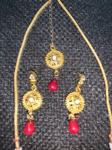 Gold-tone Marvadi Set