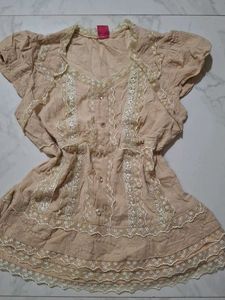 Vintage Lace Detail Top