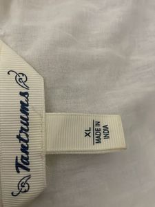 Oversized White Embroidered Cotton Kurta