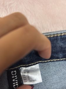 Flared Blue Denim Jeans