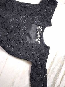 Elegant Black Lace Dress