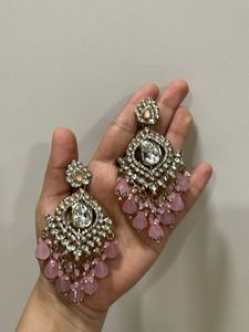 Exquisite Pink Drop Earrings