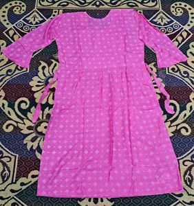 Nyra Cut Kurta Set With Dupatta in Pink Color