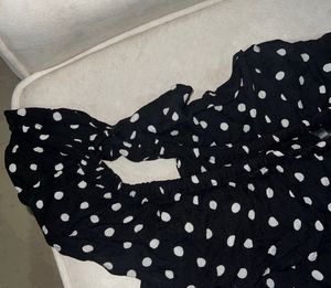 Chic Polka Dot Off-Shoulder Dress