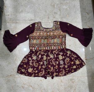 Elegant Purple sharara set